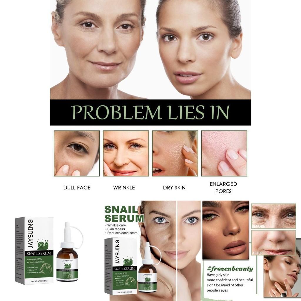 Jaysuing Anti-wrinkle Moisturizing Snail Essence For Youthful Radiant Skin 30ml