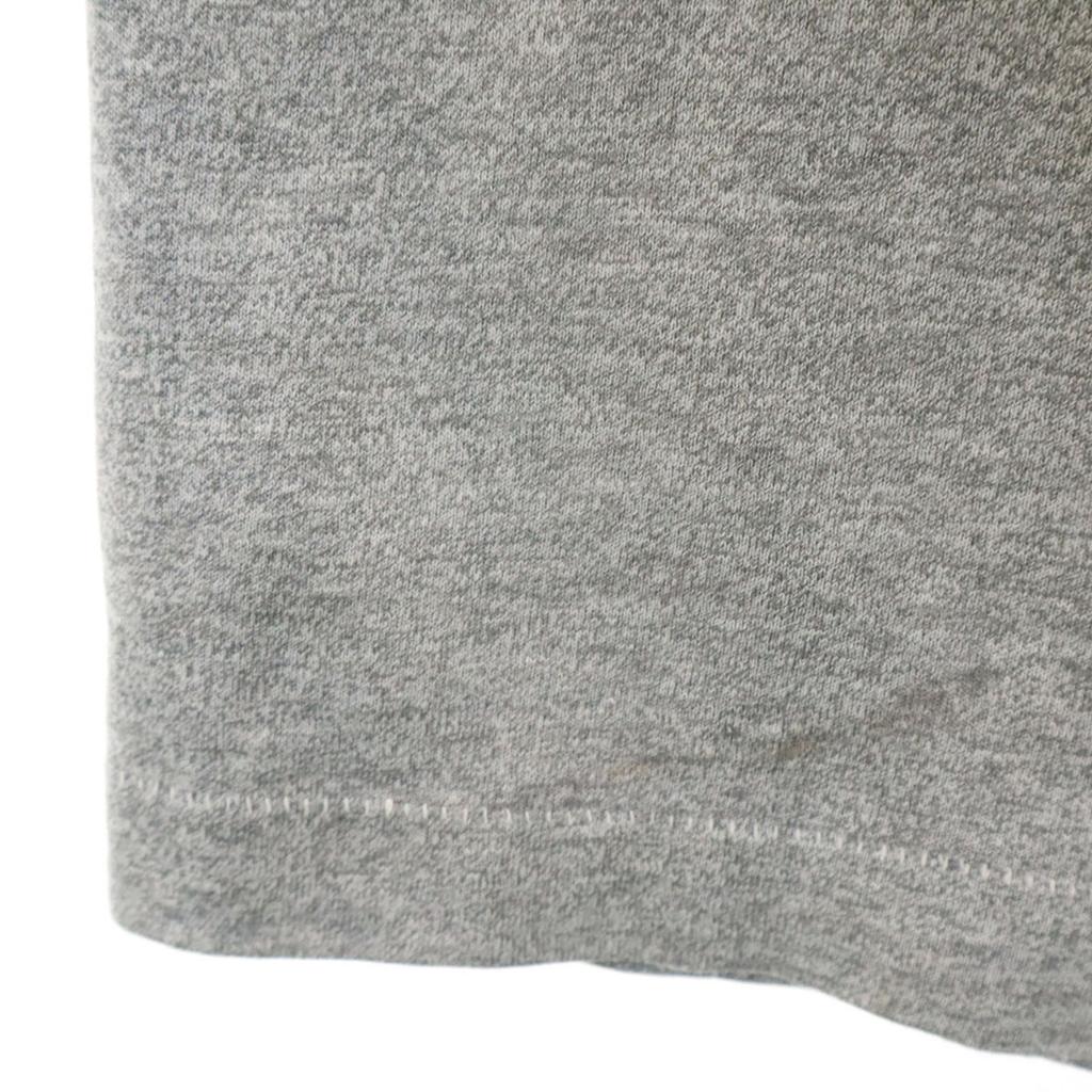 TOWNCRAFT 70s Vintage Short Sleeve Ringer Plain T-shirt L Gray Men's Used