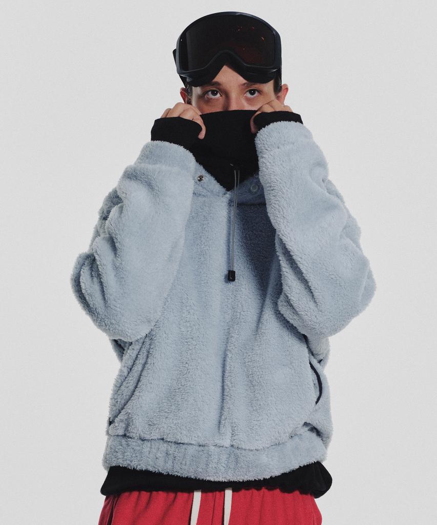 Pogme Fleece String Hoodie_Mint
