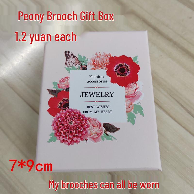 Podzimně-zimní brožová korsáž: Dámský kardigan a špendlík na šátek s přezkou Bauhinia.