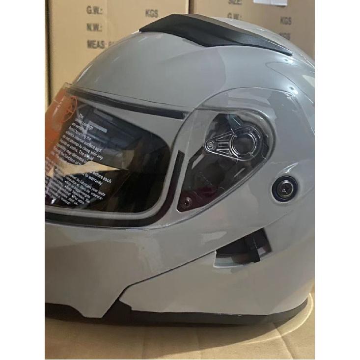 Helmet Personalized Full-face Helmet for Men and Women, Electric Motorcycle Flip-up Helmet with Dual Visors, Motorcycle Racing Helmet, Safety Helmet