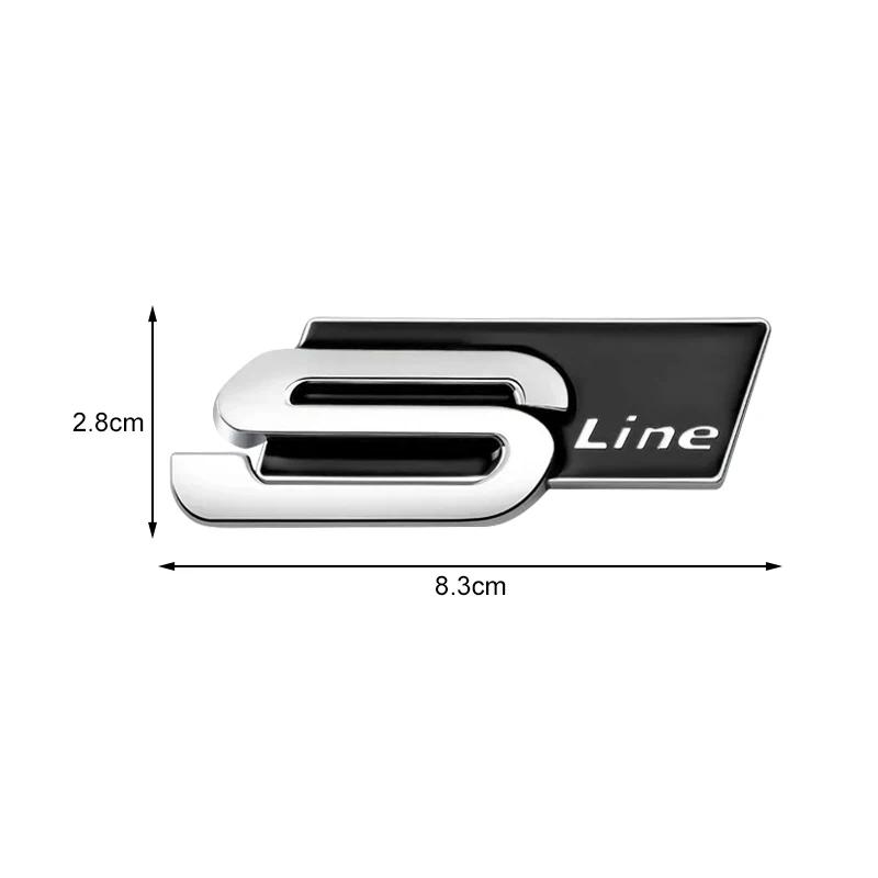 2026 Hot 1Pcs Metal Car S Line Badge Emblems Body 3D Sticker Decals For qaz13 S5 S6 S7 S4 S8 TT TTS A4 B8 A3 B6 A6 C7 C6 B7 Q5 Q7 C5 A5 A7