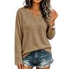 Women's Casual Knit Leopard Print Long Sleeve T-Shirt