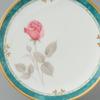 NARUMI Caress Plate, 16cm, Green, Floral Rose Design, Elegant, Stylish, Cute, Cake Plate, Flat Plate, Made in Japan, Gift Boxed, 52560-1225