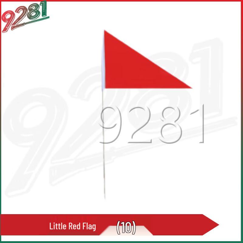 Pointed Wooden Pole Small Red Training Flags (10-Pack)