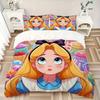 3pcs set Candyland, Wonderland, Sweet print bedding quilt cover, soft and comfortable quilt cover suitable for bedroom and guest room03