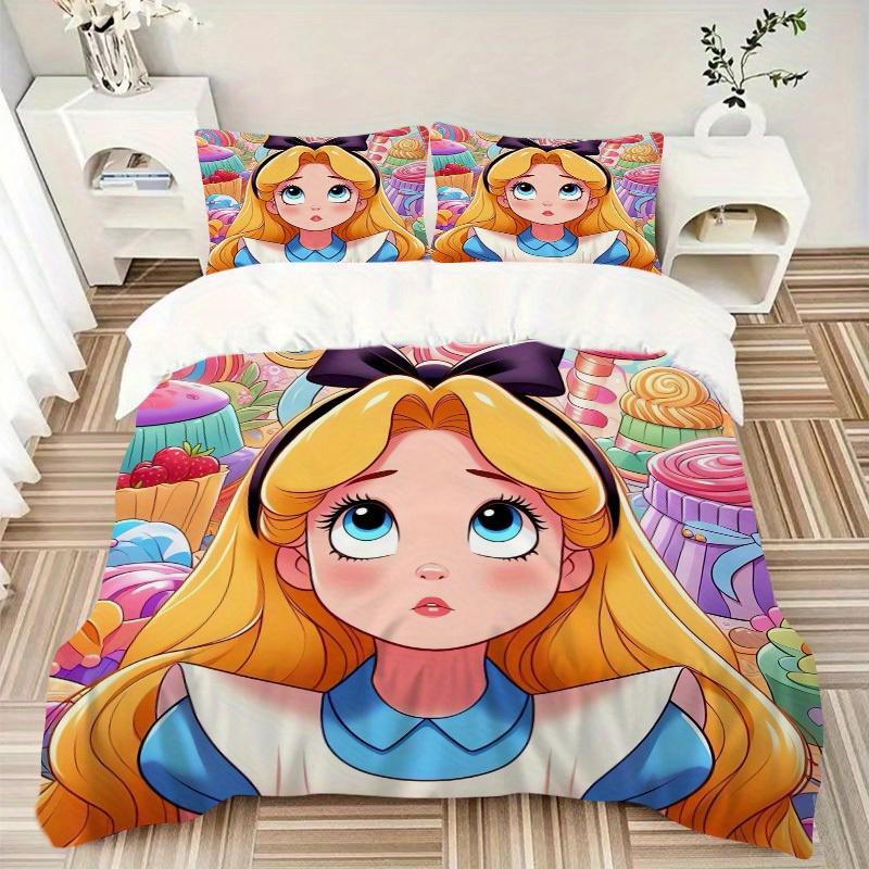 3pcs set Candyland, Wonderland, Sweet print bedding quilt cover, soft and comfortable quilt cover suitable for bedroom and guest room03