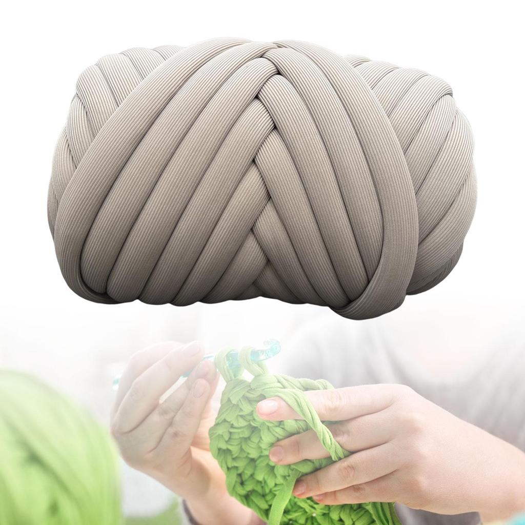 Chunky Yarn Arm Knitting Yarn Braided Knot Washable 500G Soft Jumbo Tubular Yarn for Pillow Handbag Rug Making Carpets Cushion