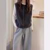 Foreign Trade New Simple and Versatile Loose Stacking Knitted Vest Women's Basic Sleeveless Solid Color Knitted Top Women