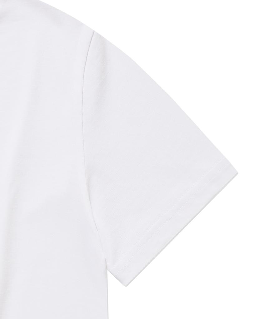 FALLETT [Fallett X Bakijoo] Hype Girl Crop Short Sleeve T-Shirt White