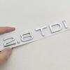 3D Car Letters Logo 1.9 TDI 2.0 TDI 2.8 TDI Badge Rear Trunk Sticker Decals Fit for S A3 A4 A5 A6 Q2 Q3 Q5 Auto Accessories