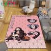 Fashion Hot Cartoon K-Kamado Nezuko Printed Carpets Living Room Anti-Skid Area Rug Kids Bedroom Mats Yoga Mat Large Carpet Decor