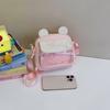Japanese Style Kawaii Bear Girls Ita Crossbody Messenger Bag Clear Window Pins Display Female Small Itabag Cell Phone Purse