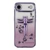 KADEM For iPhone 17 Air Case Dragonfly Kickstand TPU Flowers Glitter Phone Cover