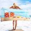 Beach Shell Conch Print Beach Towel Ocean Theme Microfiber Bath Towel Quick Dry Sand Free Face Towels for Sport Travel Spa Gym