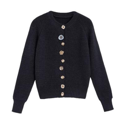 TonLion Women's Casual Button-Front Knit Cardigan