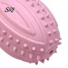 Bite-resistant Toy Dog Teething Toys with Spike Teeth Cleaning Ball Bite-Resistant Rugby Chew Interactive Sound for Small Medium Large Dogs