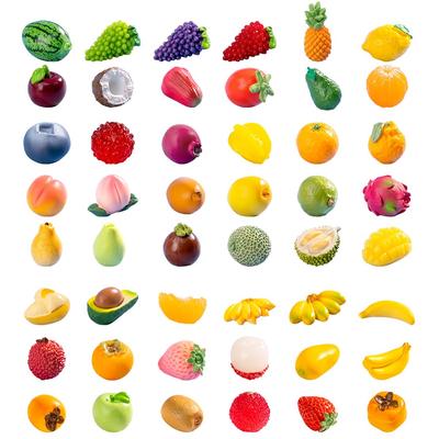 DeryArcle Artificial Fruit 48 Miniature Landscape Tabletop Micro Landscape Cute and Relaxing Fruit Decorative Room Various DIY Photography Durable and