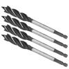 4 Stück Holzbearbeitungsbohrer Metall Lochsäge Schneckenbohrer 4?Fulte 4?Schlitz Sechskantschaft Fräswerkzeug 15mm