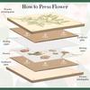 Multifunctional Flower Press Wood Leaf Flower Press Portable Flower & Plant Preservation Set for Dried Flower Making