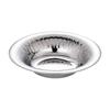 Stainless Steel Serving Plate Reflective with Fluted Rims Silver Polished
