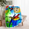 1pc Blanket - TuTiTu Print Design, Lightweight Blanket for Sofa, Bed- Soft &Warm, Gift for All Seasons