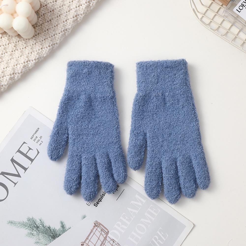 

Ветрозащитные зимние флисовые велосипедные перчатки: Толстые, теплые и стильные вязаные перчатки без пальцев для использования на улице One Size