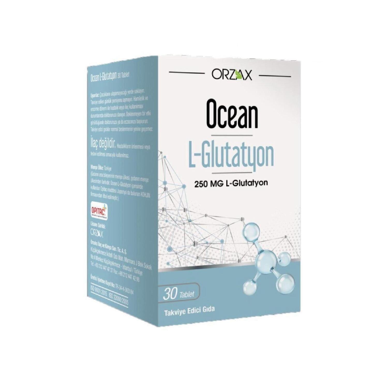 

Orzax L-glutathione 250 Mg 30 Tablets Food Supplement