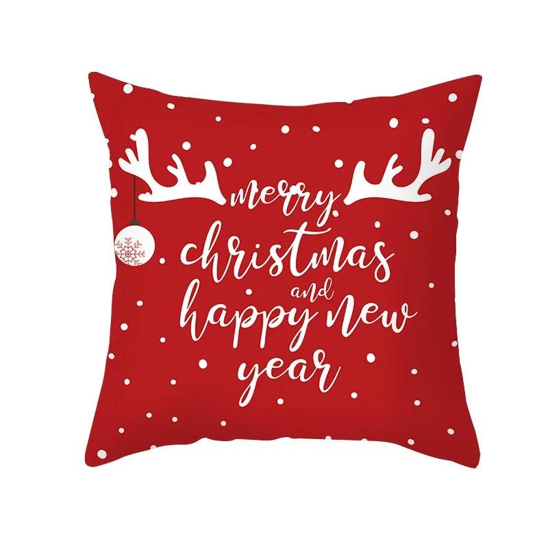 Christmas Themed Pillowcases Car Accessories Office Santa Claus Living Room Sofa Home Pillowcases