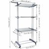 Plegable Extra Grand 3 Tier Interior Ropa al aire libre Airer secador-linge Rack