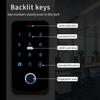 Tuya Bluetooth Backlit Touch Access Control Keypad IP65 Waterproof RFID 13.56MHz Keyboard Biometric Fingerprint Door Opener