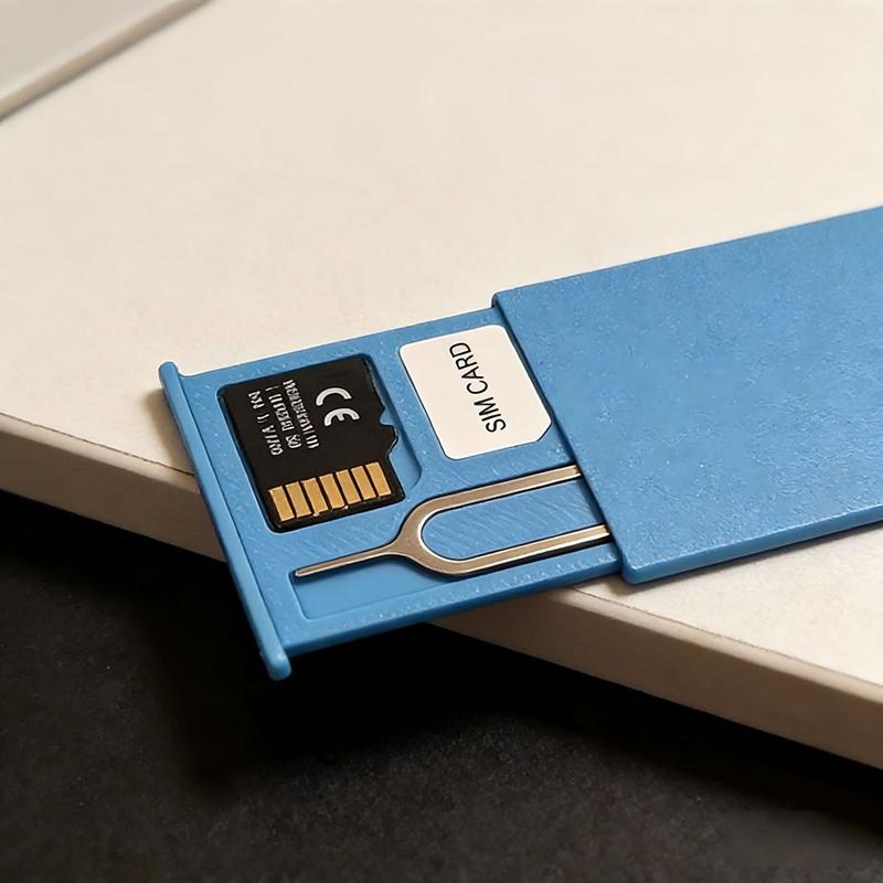 2Pcs Sim Card Storage Box Portable Secure Storage Of Phone Memory Cards 2-Slots-Sim Card+1-Slots-Cards-Pin+1-Slot Tf-Card