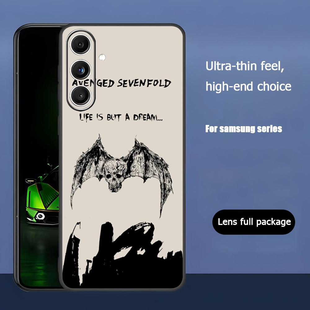 Band A-Avenged Sevenfold Hot Phone Case For Samsung Galaxy S25 S24 S23 S22 S21 S20 Plus Ultra Note20 Soft Black