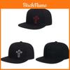 Cross Necklace Baseball Cap With Embroidered Letter Design For Casual Men Women