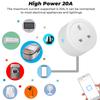 Ewelink 20a Wifi Uk Smart Socket Plug Adapter Wireless Remote Voice Timer Timing App For Google Home Alexa Tmall Genie