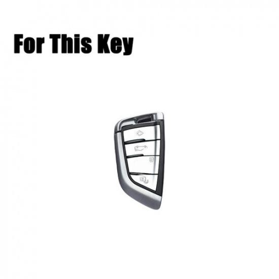 Genuine Leather Car Key Case Cover For BMW 1 2 3 4 5 6 7 8 X1 X2 X3 X4 X5 X5M X7