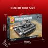 SEMBO BLOCK Tank Series Fight Tank Assemblage Creating Cubes Custom Creation Military Vehicle Soldiers Model Bricks Designed For Boys Birthday