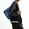 Coach Hadley 25 Classic Logo Denim And Leather Shoulder Bag Medium Women shoulder bag Indigo CDB98-IMTYV