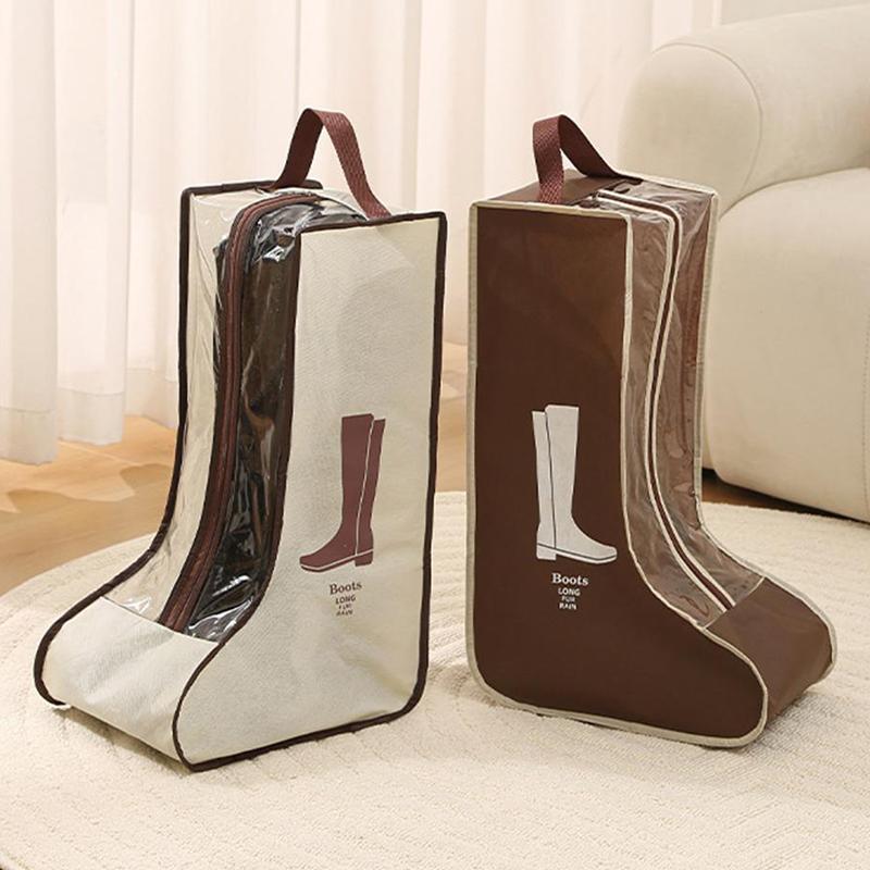 Multi-Functional Shoes Storage Bag With Handle Dustproof Boots Protector For Long & Ankle Boot Travel Pouch Shoe Organizer