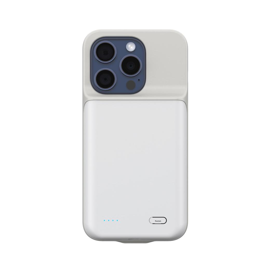 Compatible with Apple 15 Pro Max, 14 Plus, 13 Mini, 12, 11, XS, XR: Back Clip Battery, Portable Power Bank, and Protective Shell