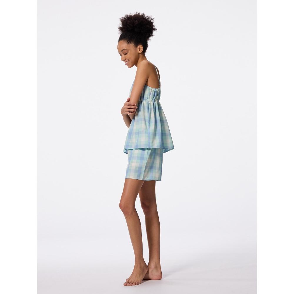 Gu By Uniqlo Check Camisole Lounge Set+e