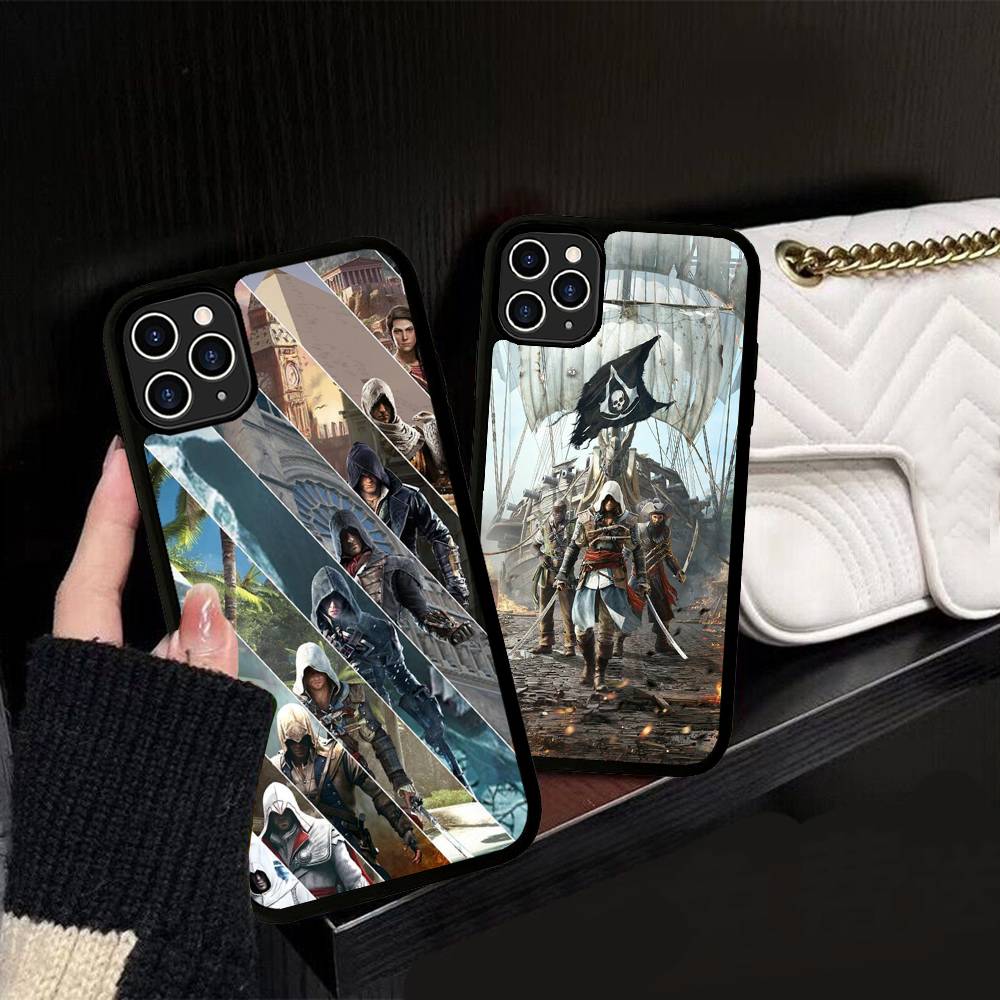 Game A-Assassins C-Creed For IPhone 11 12 13 14 15 16 17 Pro Max Plus TPU+PC Shockproof Back Phone Cases
