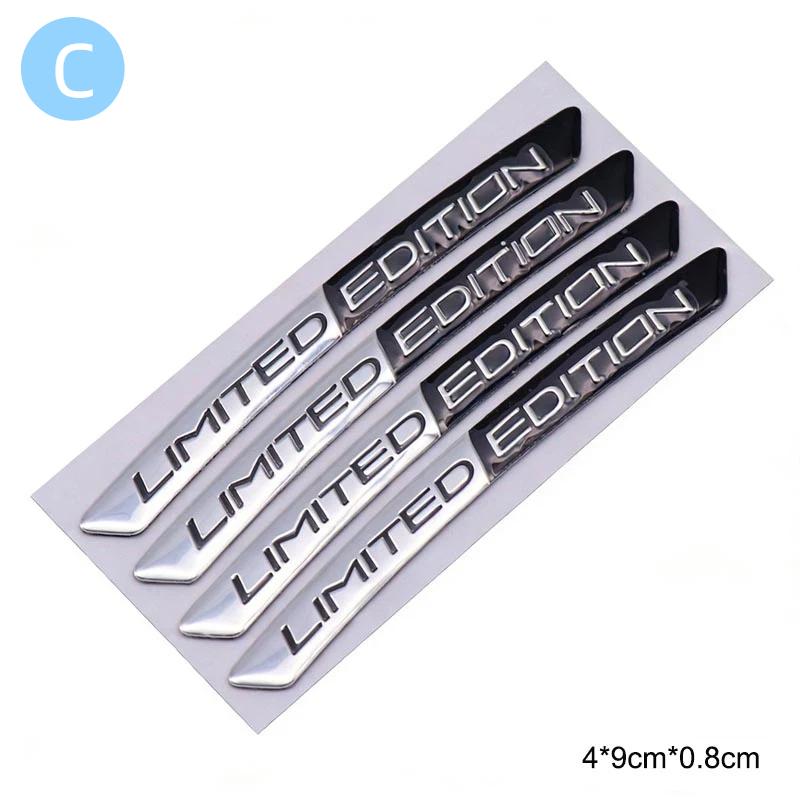 Aluminum LIMITED EDITION Car Wheel Hub Decoration Sticker For Sports Modification Accessories