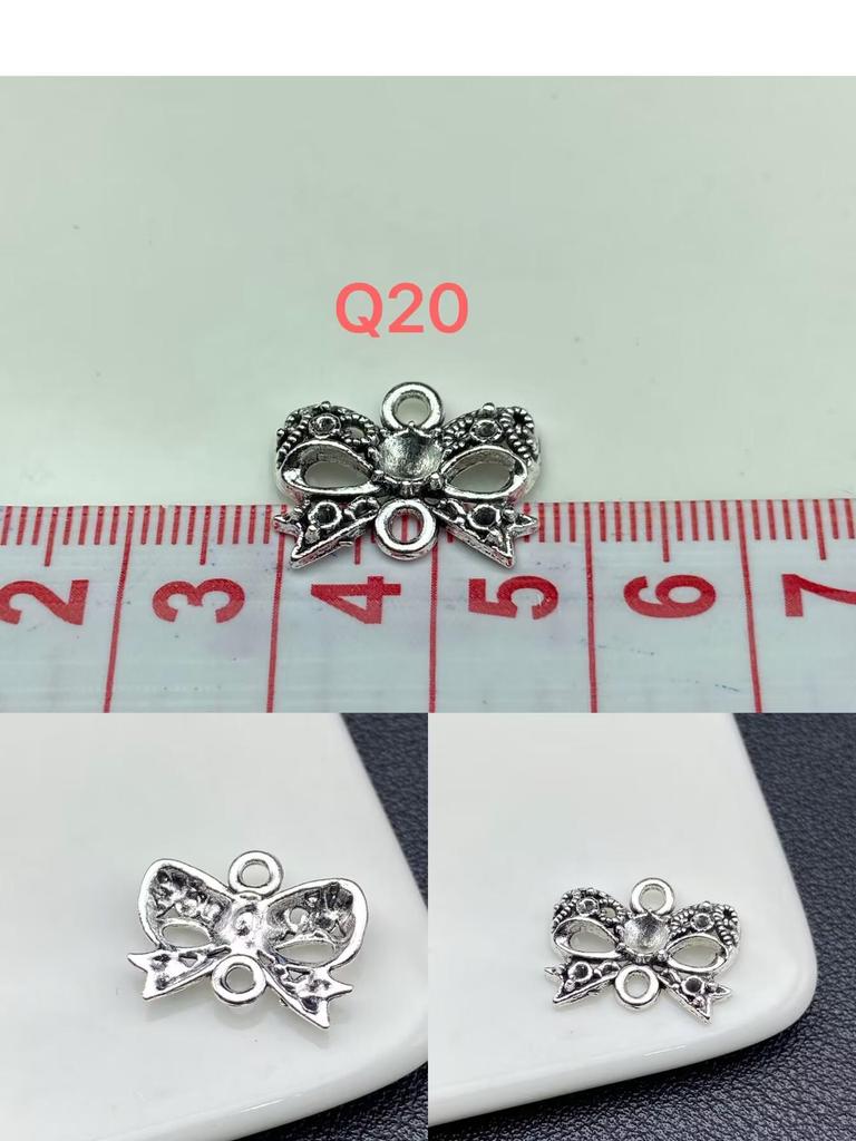 Retro Silver Butterfly & Star Bowknot Flower Alloy Jewelry Nail Gold Metal Accessories