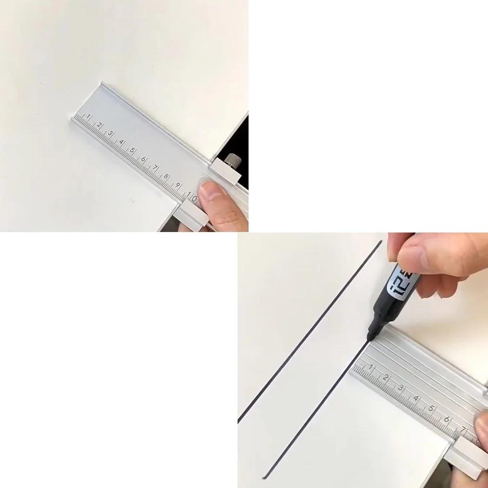 For Home Improvement Marking Gauge Adjustable Knob Adjustable Aluminum Marking Ruler Adjustable Gauge 0-200mm Compact Size