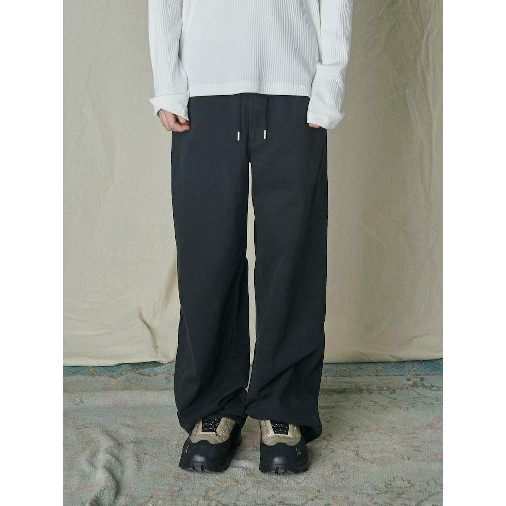 Saendeusaundeu Cachion Banding Pants Black