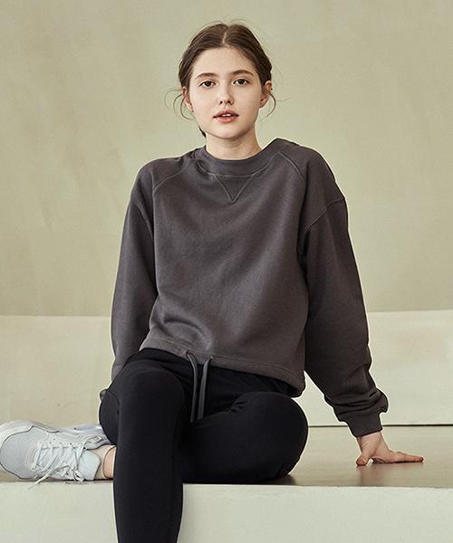 Свитшот Reina Mora Sweet Sweat Cropped Угольный 2_T998/Free