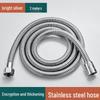 Universal Stainless Steel Shower Head with Soft Hose and Sprinkler Connector for Bathing.