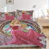 3pcs Disney Sleeping Beauty Bedding Set 1 Soft Quilt Cover + 2 Pillowcases, Machine Washable Suitable for All Seasons B040