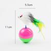 1pc New Arrival Durable Pet Cat Toys Mimi Favorite Fur Mouse Tumbler Kitten Cat Toys Plastic Play Balls for Catch Cats Supplies